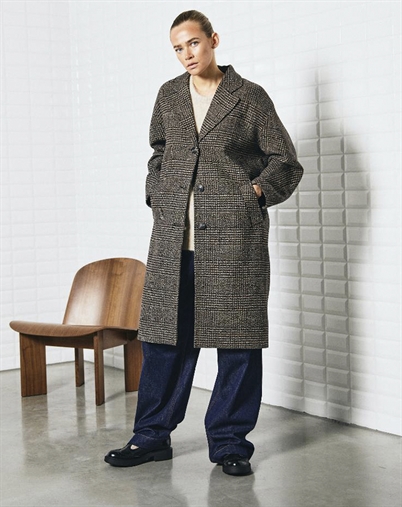 Withblack - Vista WBL Checked Frakke - Brown Prince Of Wales